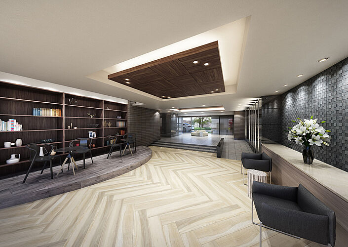 ロイヤルガーデンシティ宇多津中央公園 ラウンジ完成予想図