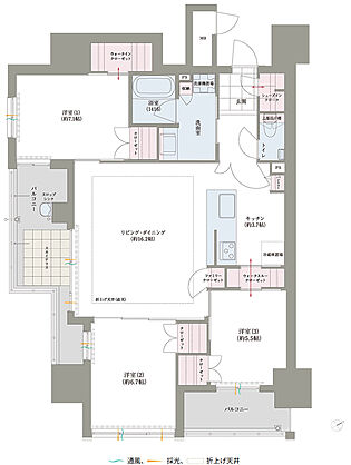 ロイヤルガーデン吉野本町ザ・レジデンス 間取り 88-B