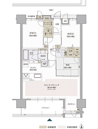 クレアホームズ松山南堀端ザ・プレミアム 間取り G