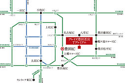 プレイズ豊田若宮 Tプレミアム アクセス図
