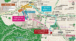 ローレルコート星ヶ丘レジデンス 現地案内図