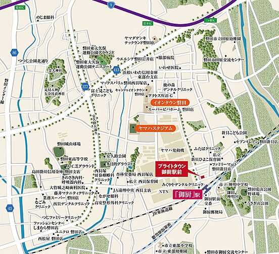 ブライトタウン御厨駅前 現地案内図