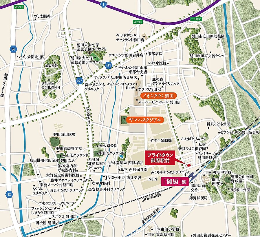 ブライトタウン御厨駅前：案内図