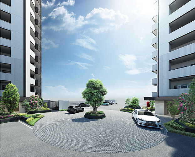 ヴェルディ・ザ・ガーデン芳泉 外観・アプローチ完成予想図