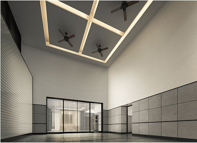 ヴェルディ・ステーションテラス阿品 風除室完成予想図