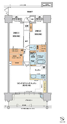 ヴェルディ蔵王公園 間取り B【menu1】