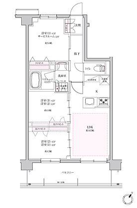 ブリシア大宮 氷川の杜 間取り E