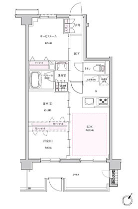 ブリシア大宮 氷川の杜 間取り Eg