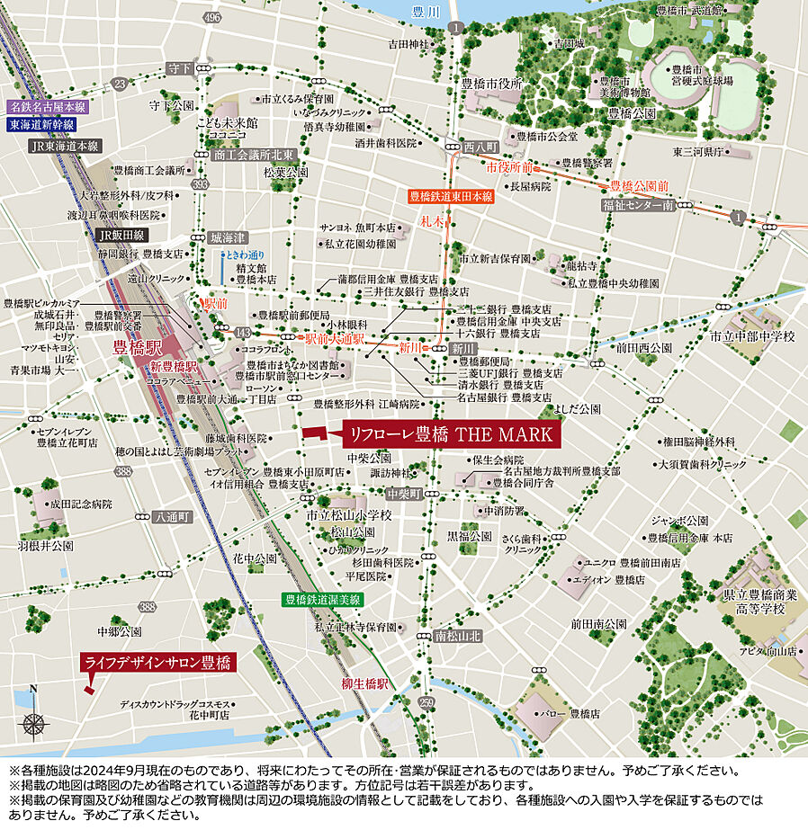 リフローレ豊橋 THE MARK：モデルルーム地図