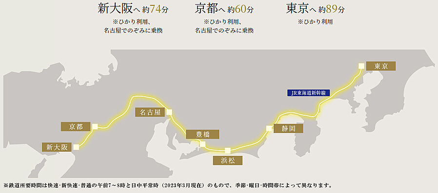 リフローレ豊橋 THE MARK：交通図
