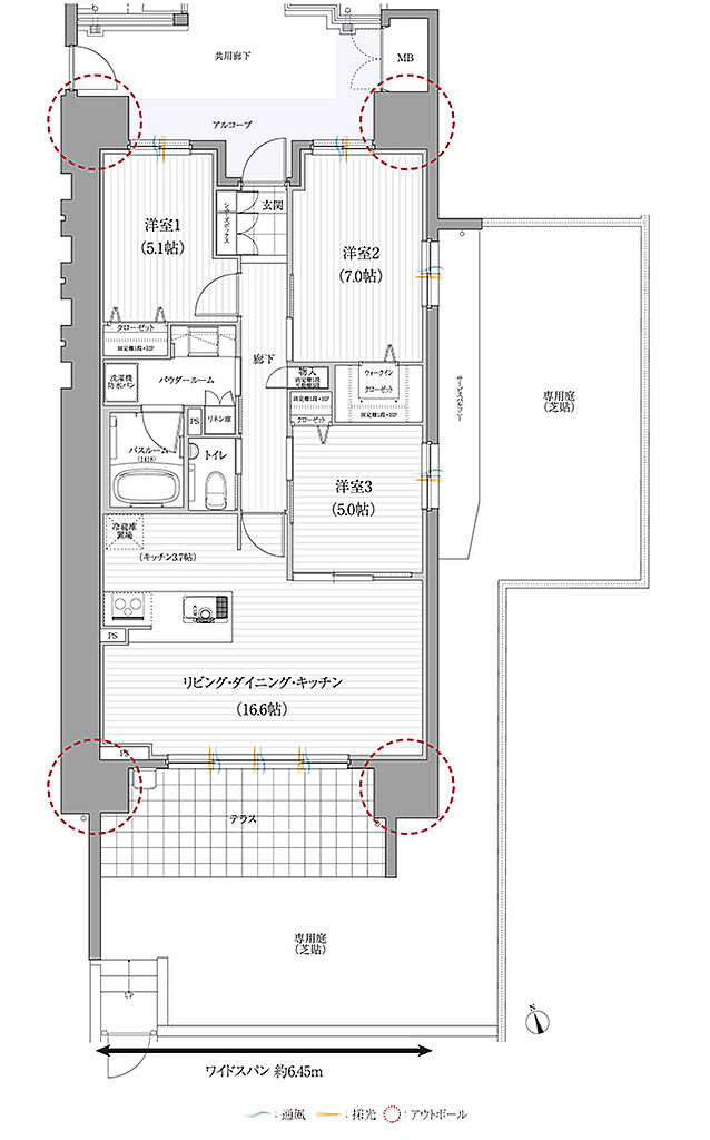 リフローレ岡崎駅EAST 間取り Bg