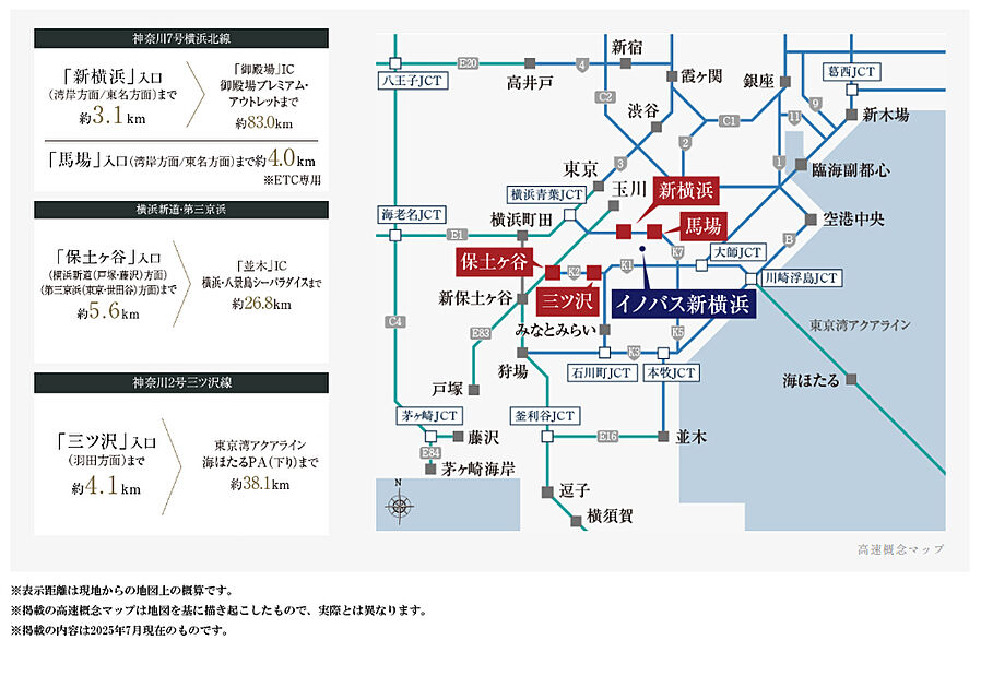 イノバス新横浜：交通図
