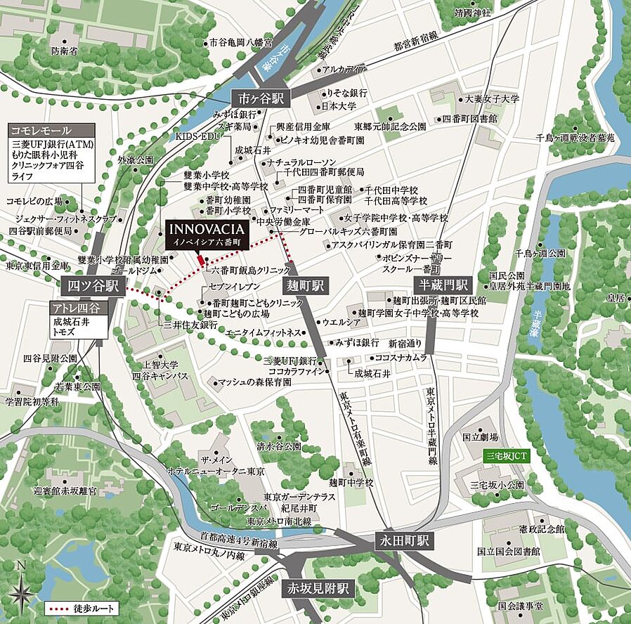 イノベイシア六番町：案内図