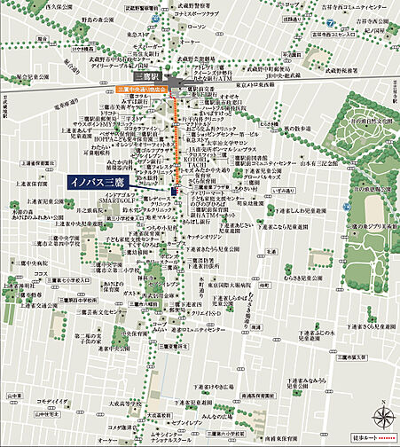 イノバス三鷹 現地案内図