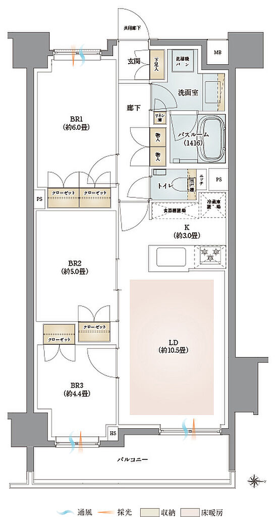 イノバス三鷹 間取り C1