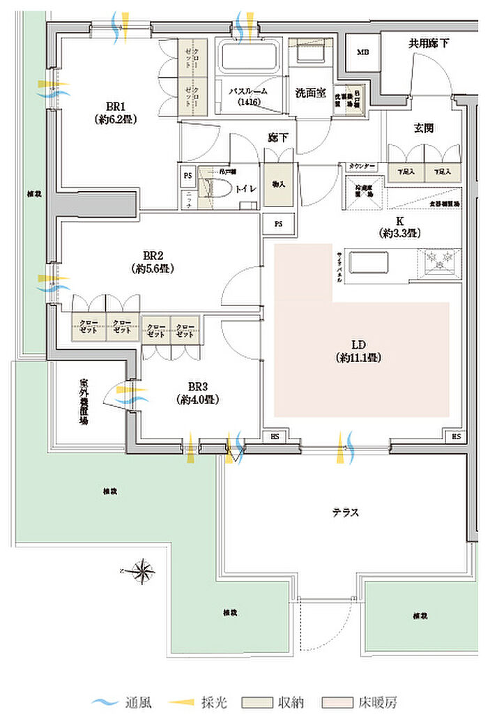 イノバス武蔵境 間取り Et