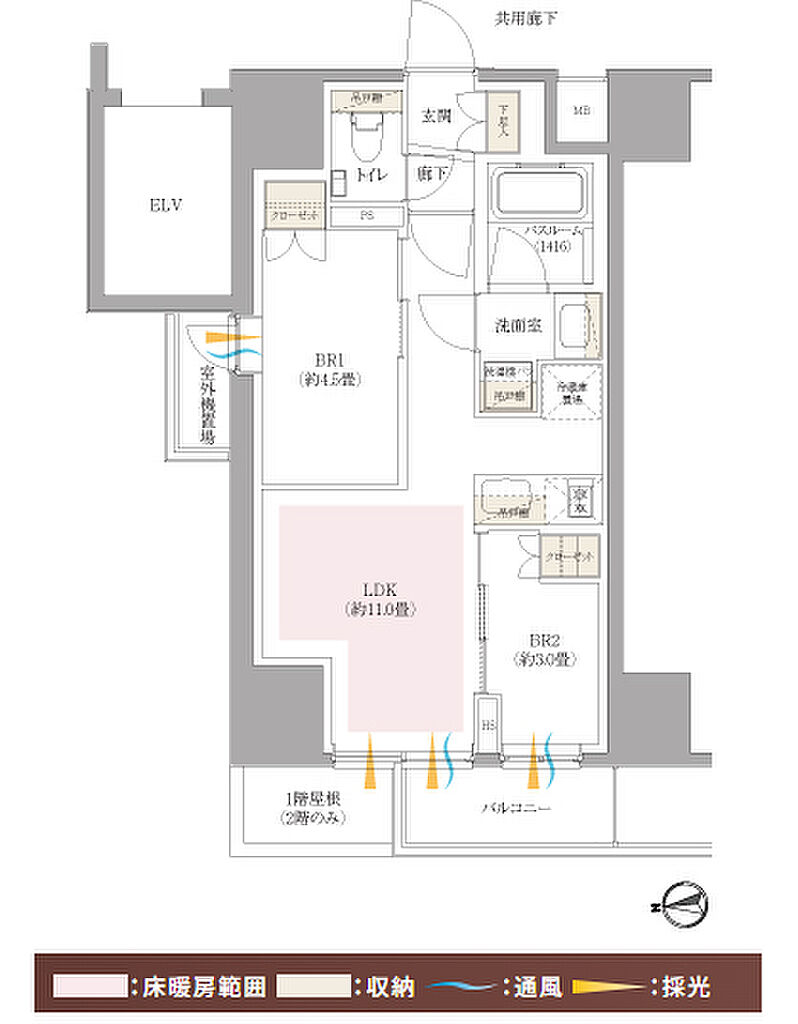 イノバス蔵前 間取り A1
