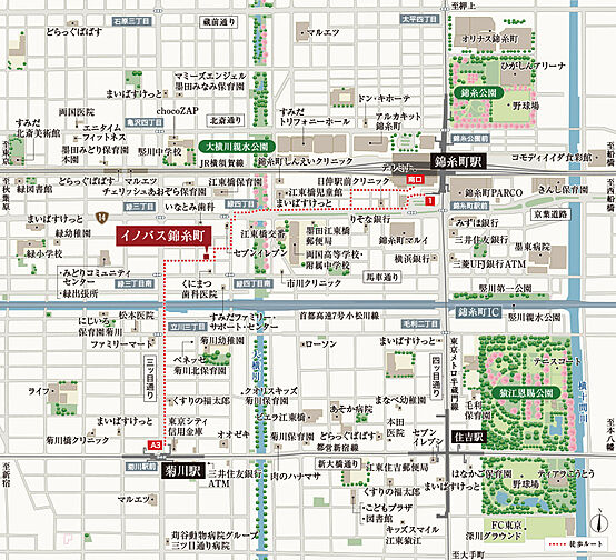 イノバス錦糸町 現地案内図