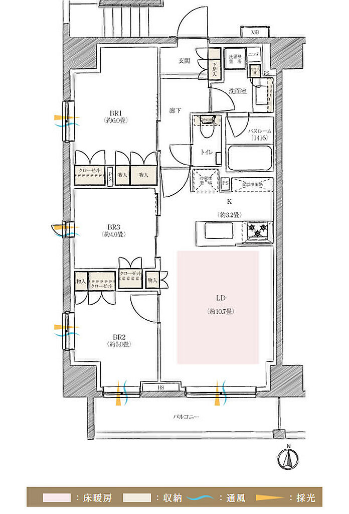イノバス錦糸町 間取り A2