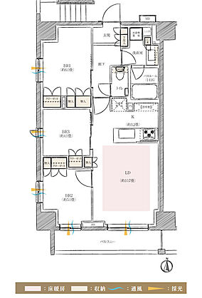 イノバス錦糸町 間取り A2