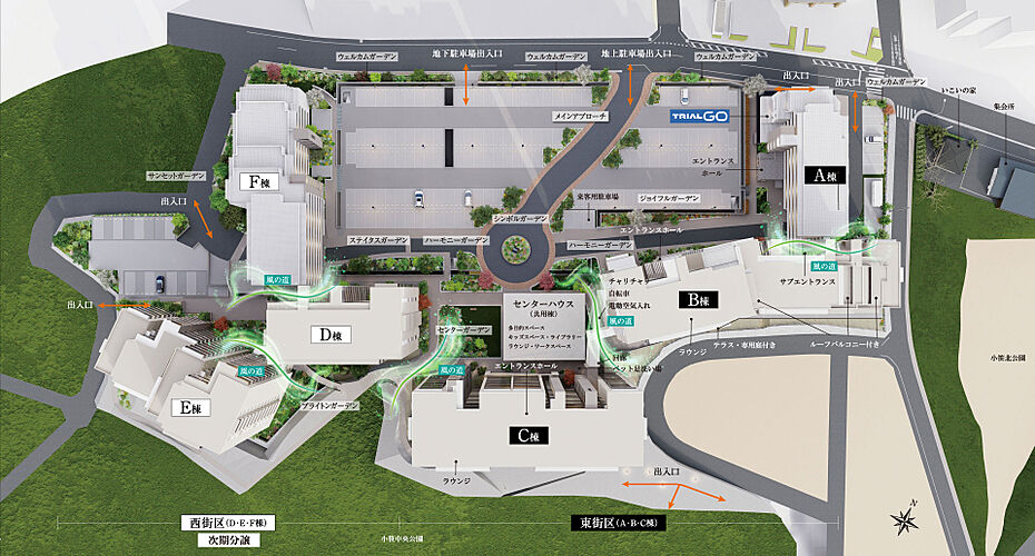エンクレストガーデン福岡 敷地配置図