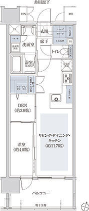 グランザ名駅南 間取り C