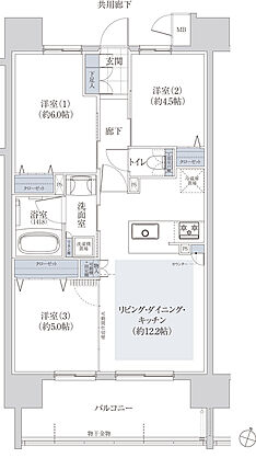 グランザ名駅南 間取り A
