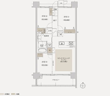 グランザ千種茶屋ヶ坂 間取り C