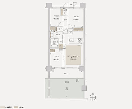 グランザ千種茶屋ヶ坂 間取り Cg