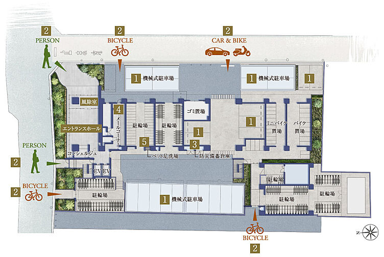 サンメゾン香里園駅前 共用部