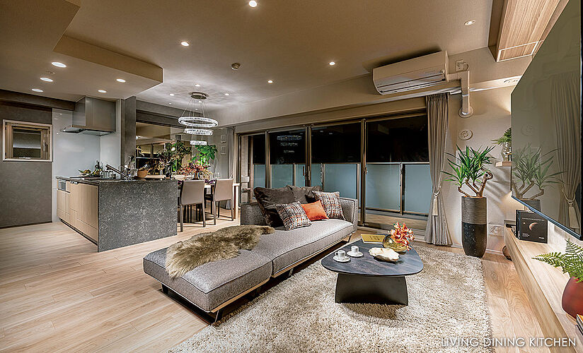 サンメゾン新田辺駅前 リビング・ダイニング・キッチン