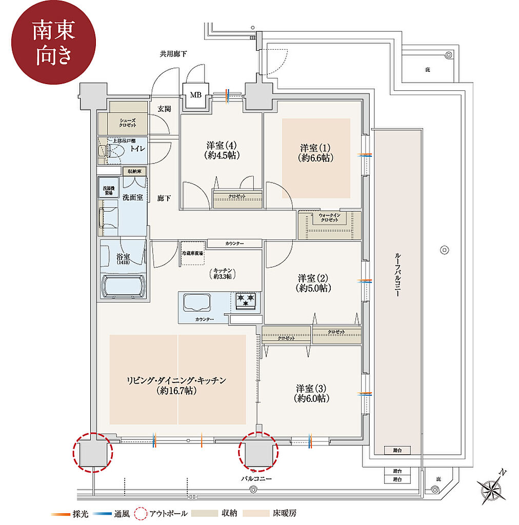 サンメゾン吹田 間取り L