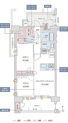 クレアホームズフラン荒田二丁目 間取り A