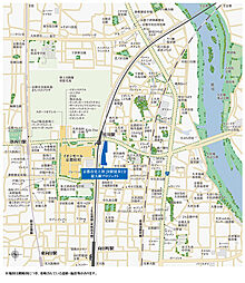 （仮称）京都市史上初（※1）JR駅徒歩1分最大級プロジェクト 現地案内図