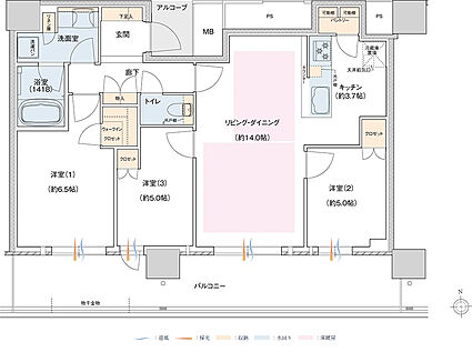 J.GRAN TOWER 京都向日町 間取り CC