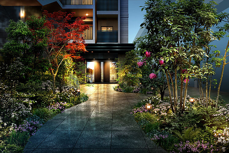 ヴェリテ鳳 エントランスアプローチ完成予想図