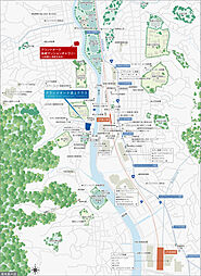 グランドオーク浦上テラス モデルルーム案内図