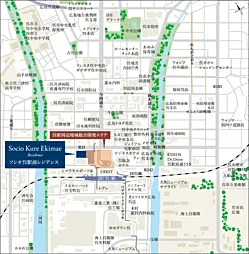 ソシオ呉駅前レジデンス 現地案内図