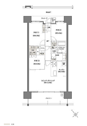 ソシオ呉駅前レジデンス 間取り C-PO