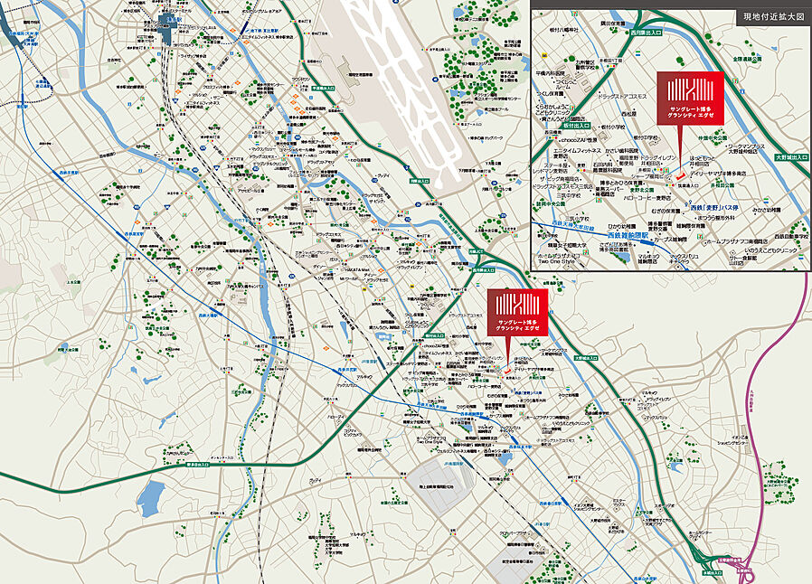 サングレート博多グランシティ エグゼ：案内図