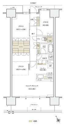 シエリアシティ大津におの浜 間取り BJ