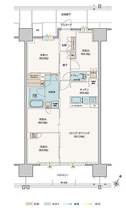 シエリアシティ星田駅前＜イーストスクエア＞ 間取り EE