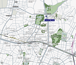 シエリア覚王山 現地案内図