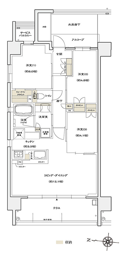 シエリア京都桂川 間取り A
