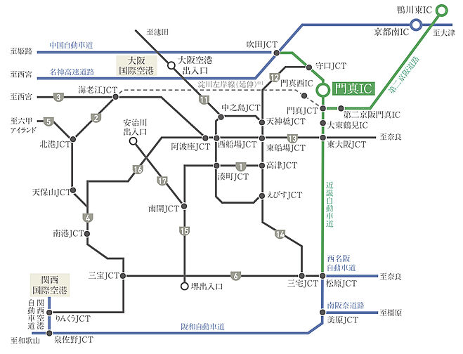 シエリア門真南駅前 アクセス図