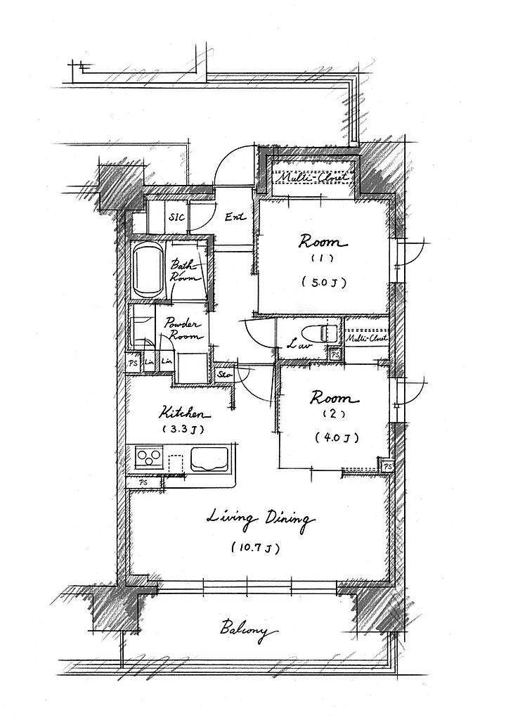 シエリア西明石駅前 間取り D