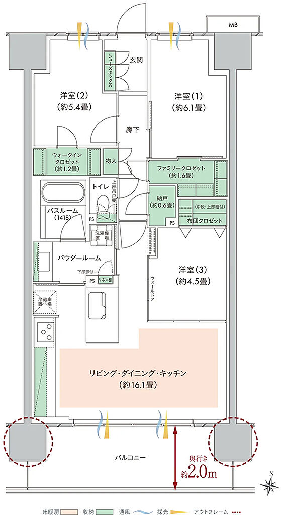 ソライエ東松山 間取り M