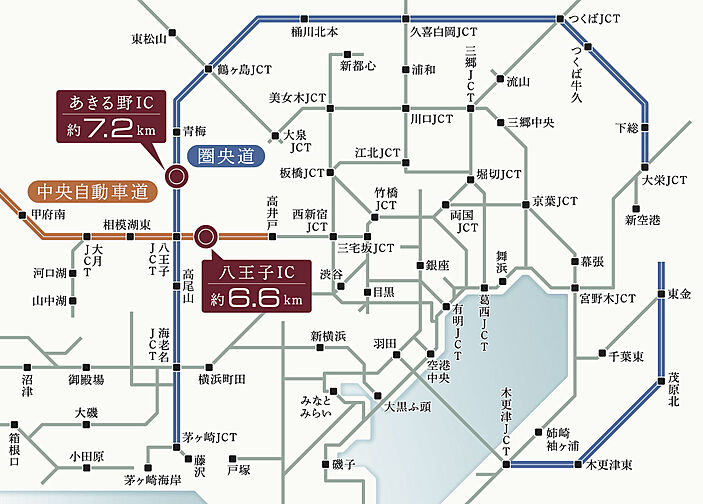 ドーミー ザ・テラス昭島 アクセス図