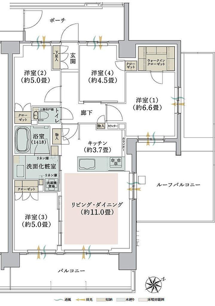 ドーミー ザ・テラス昭島 間取り Fr