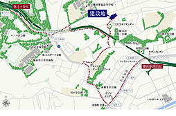 クレヴィア横浜沢渡 アクセス図